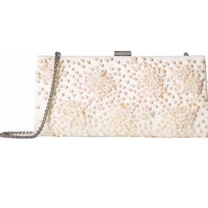 Adrianna Papell Bridal Purse Clutch Sequins Ivory